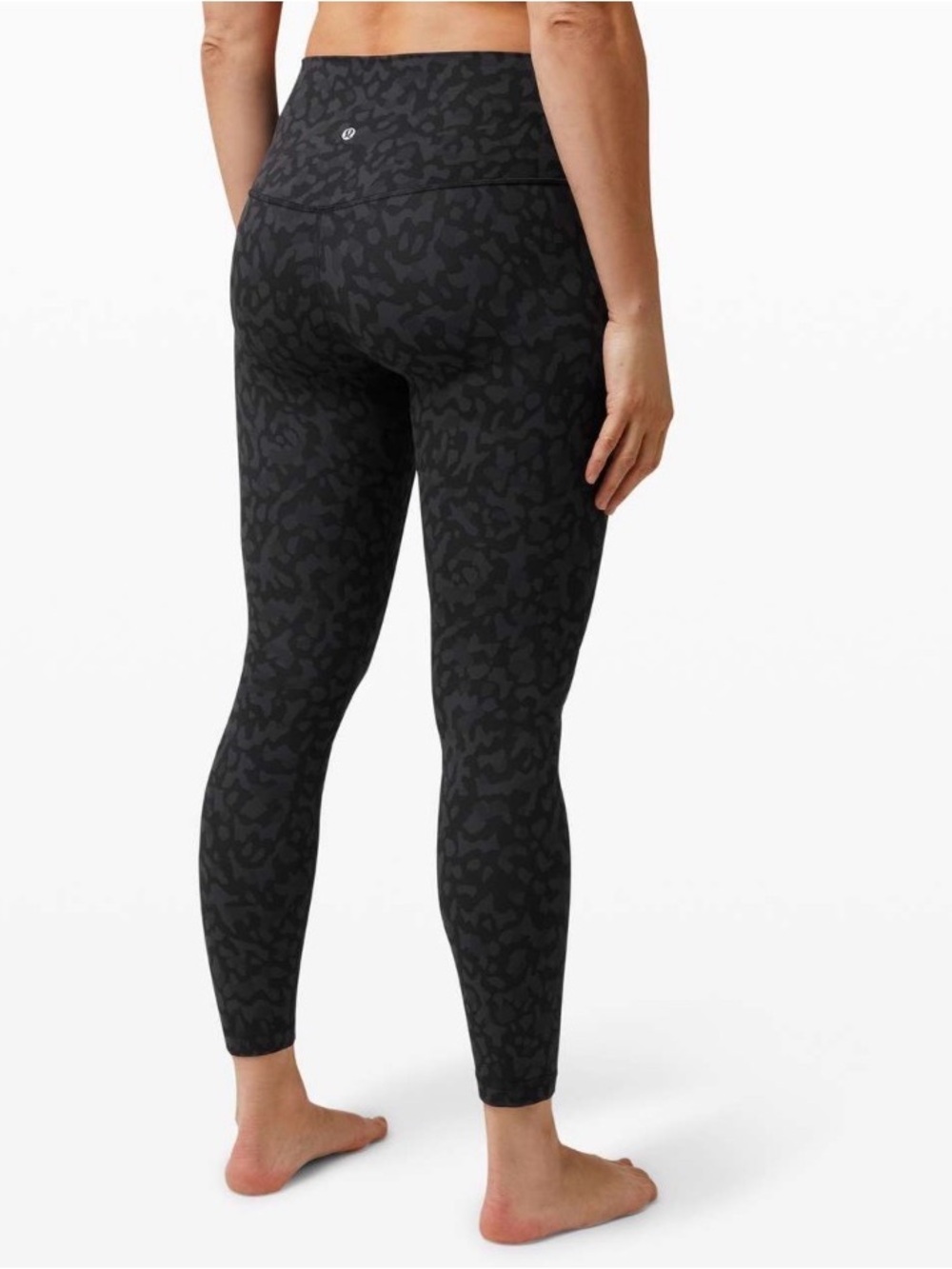 Size 8 Lululemon Align Pant II 25"Formation Camo Deep Coal Multi / Black